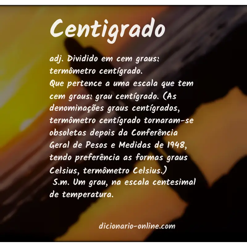 Significado de centigrado