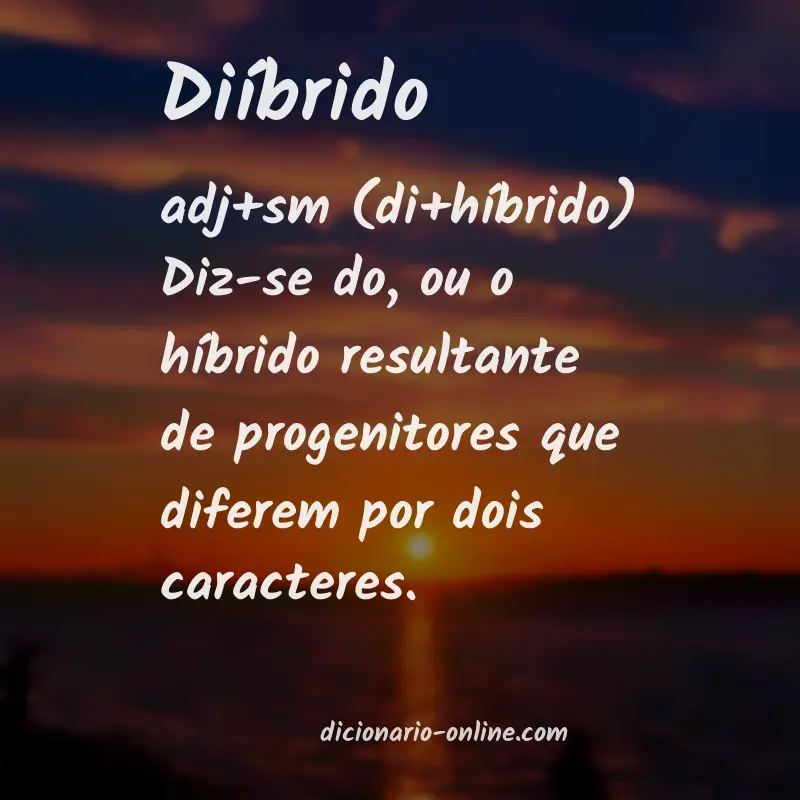 Significado de diíbrido