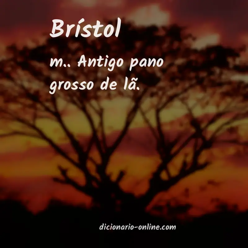 Significado de brístol
