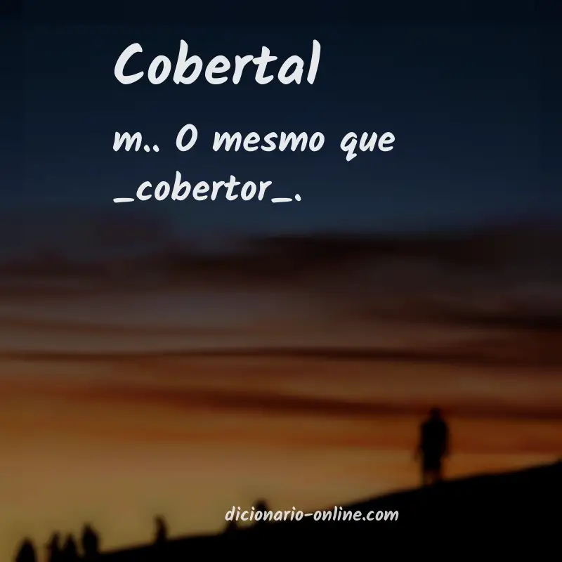 Significado de cobertal