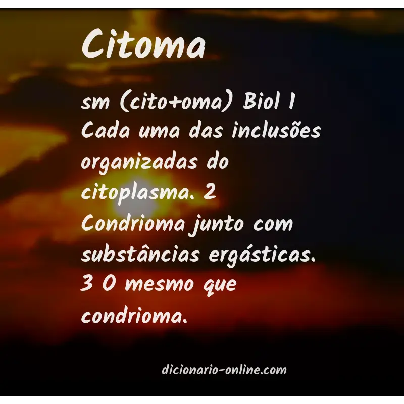 Significado de citoma