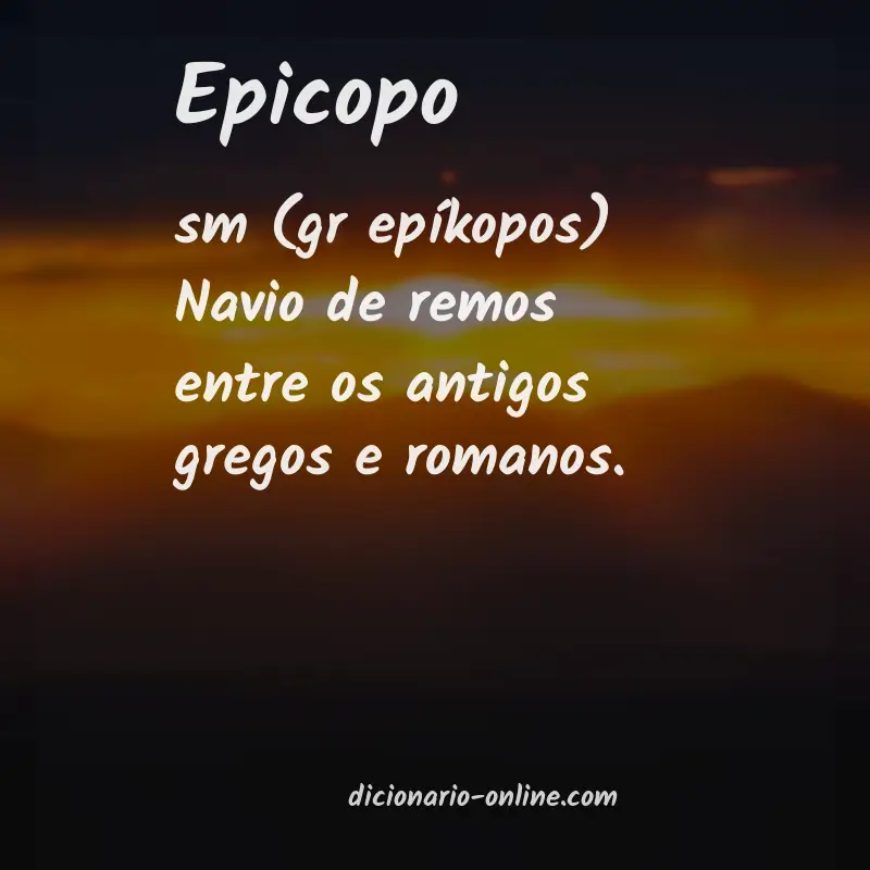 Significado de epicopo