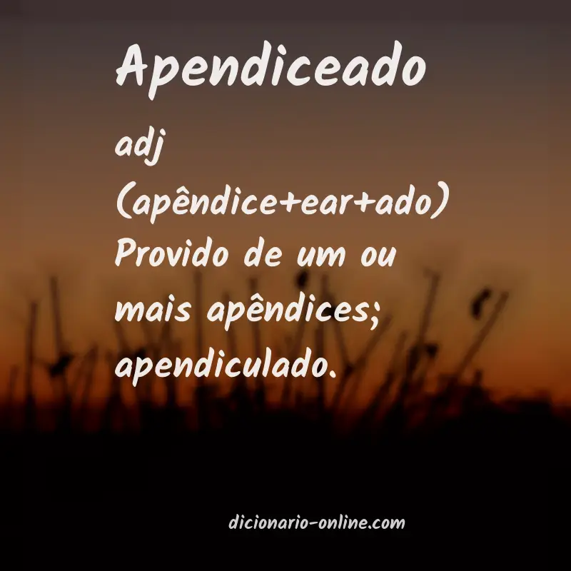 Significado de apendiceado