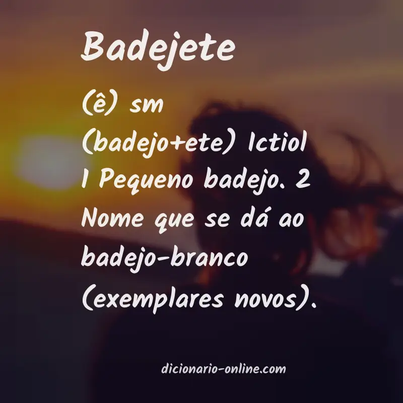 Significado de badejete
