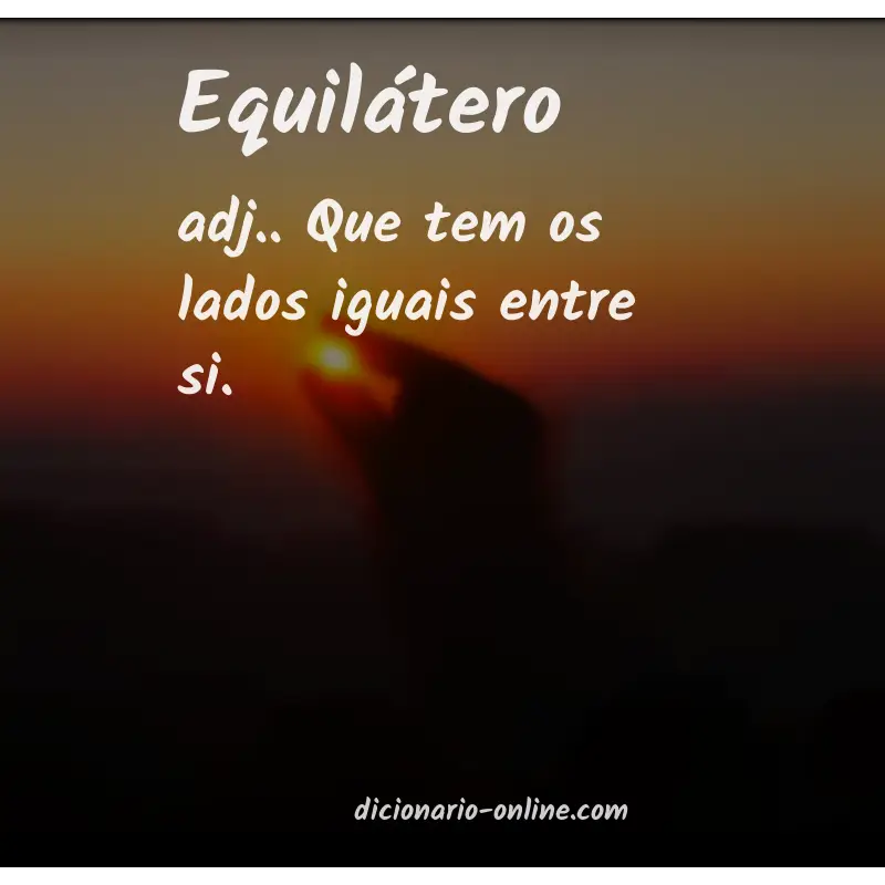 Significado de equilátero