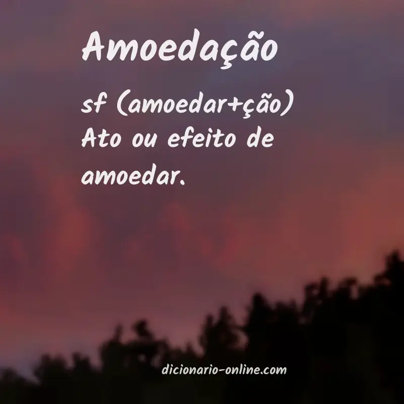 Significado de amoedação