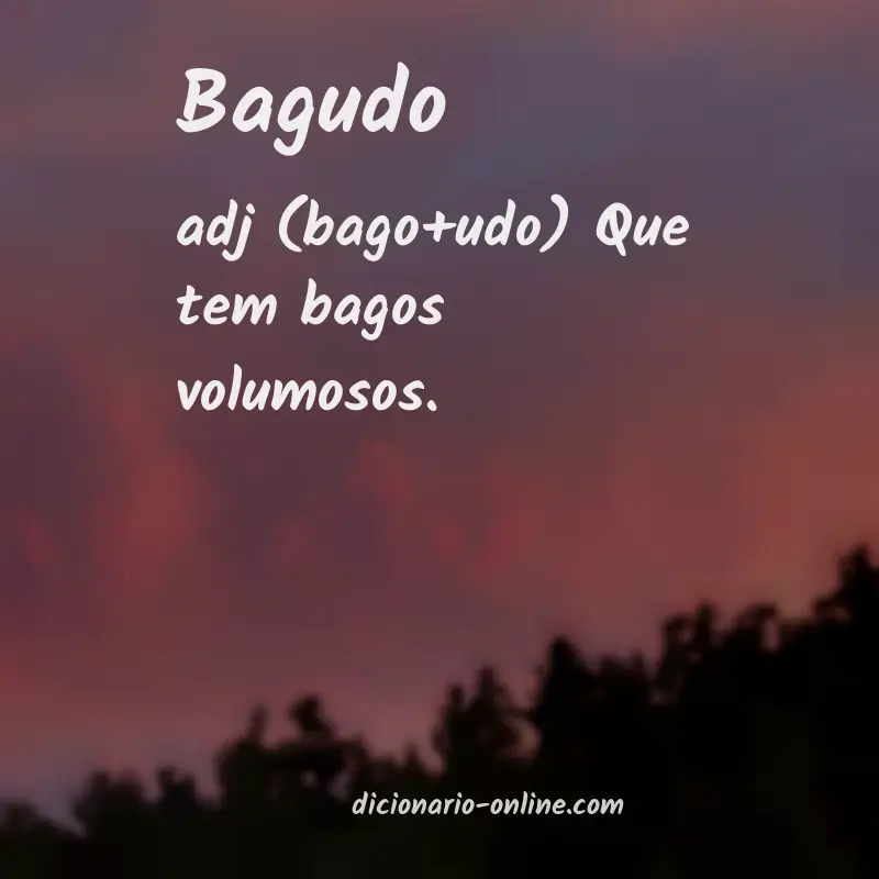 Significado de bagudo