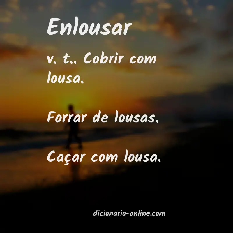 Significado de enlousar