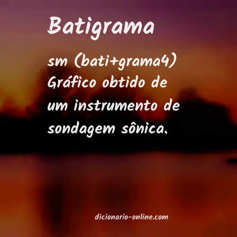 Significado de batigrama