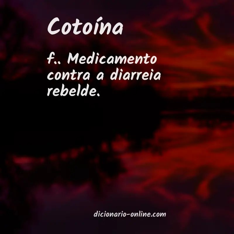 Significado de cotoína