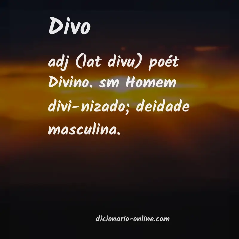 Significado de divo