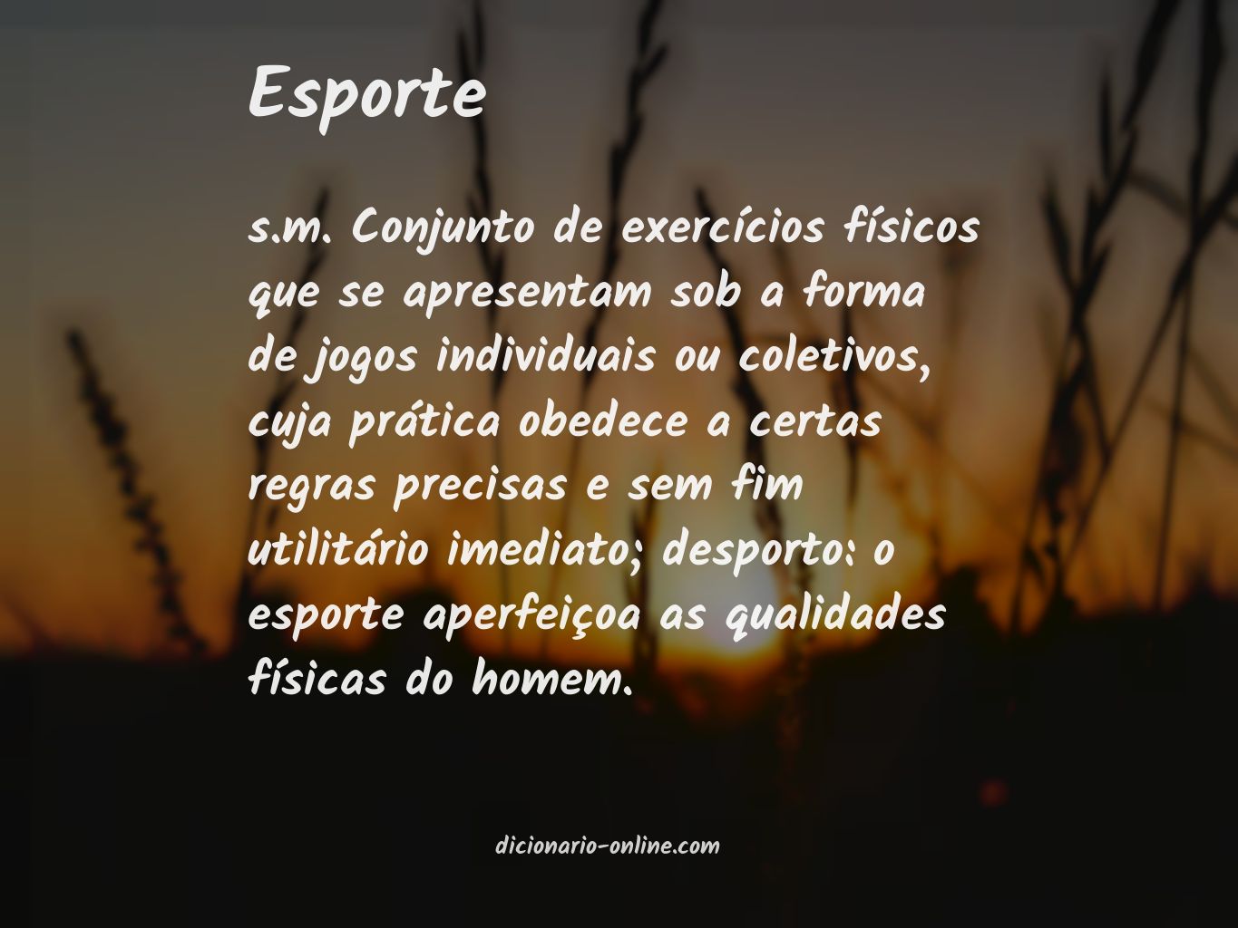 Significado de esporte