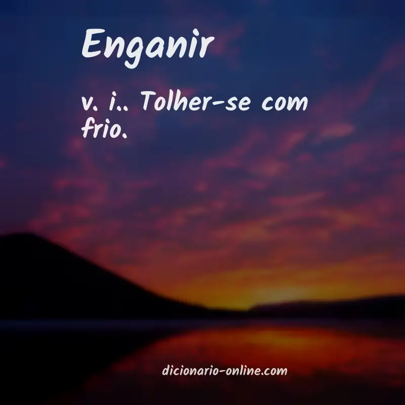 Significado de enganir