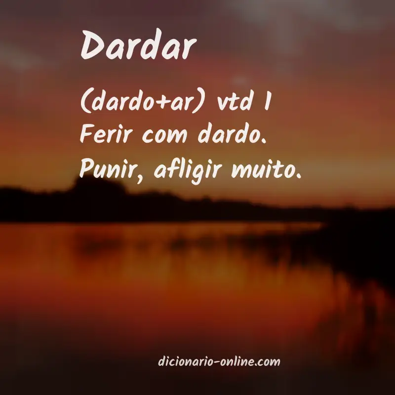 Significado de dardar