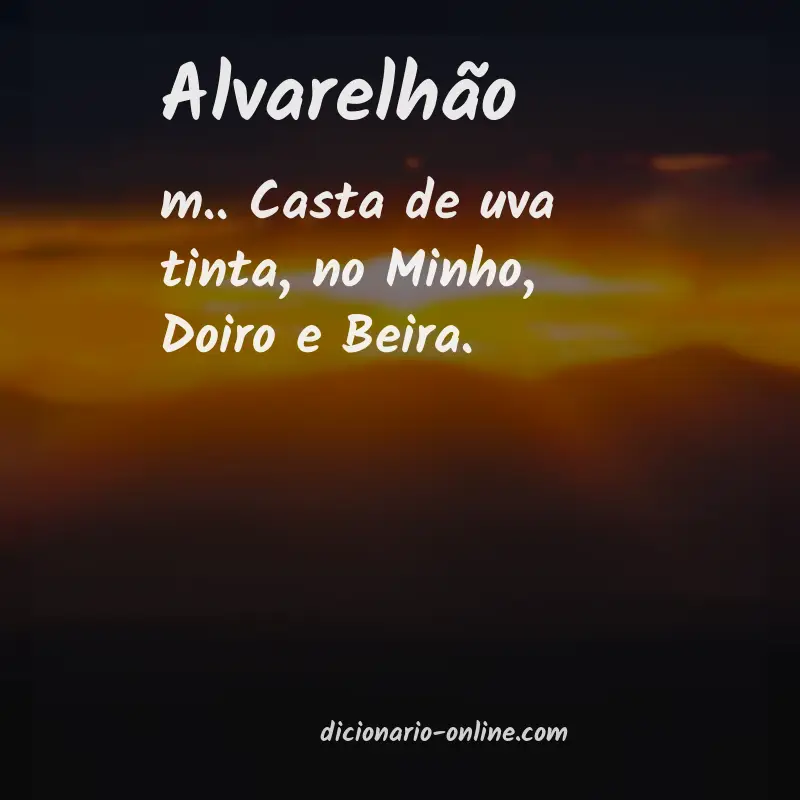 Significado de alvarelhão