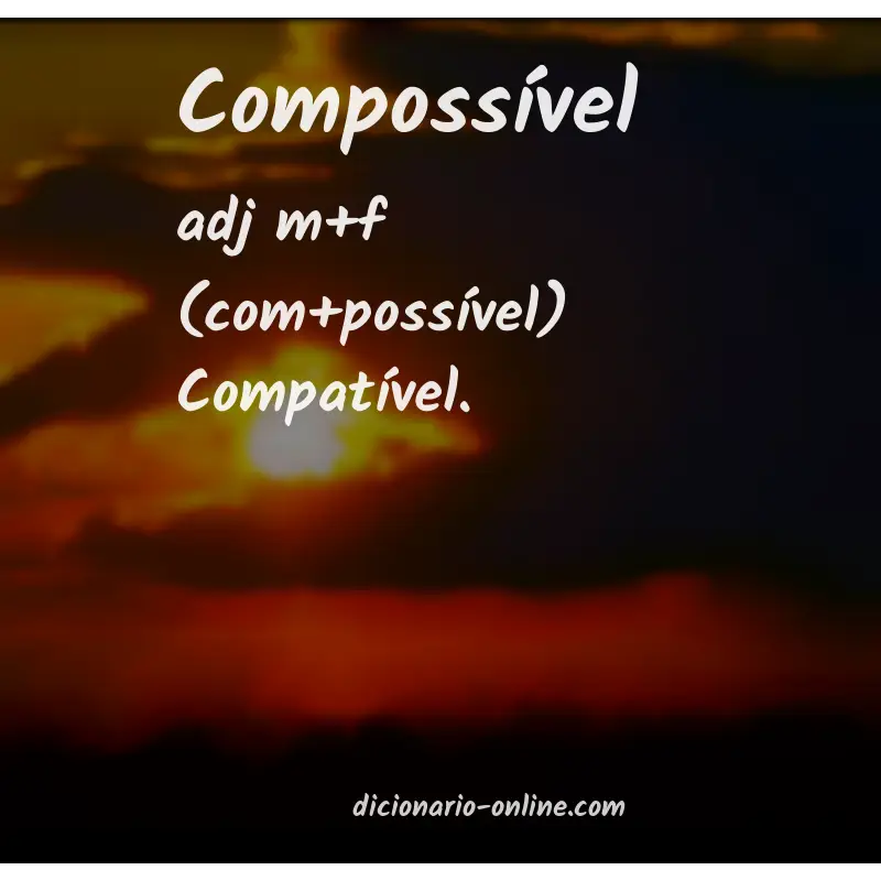 Significado de compossível