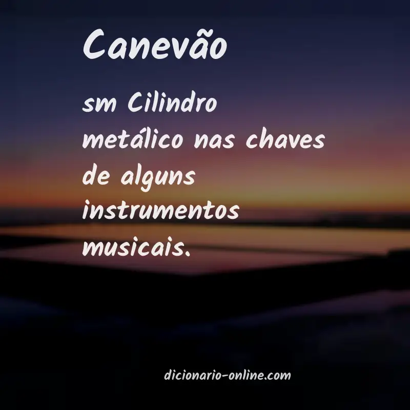 Significado de canevão