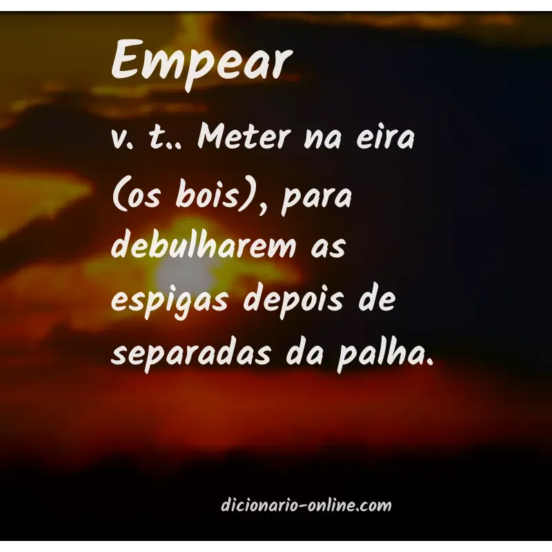 Significado de empear