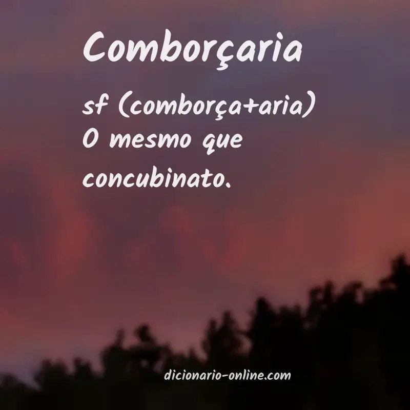 Significado de comborçaria
