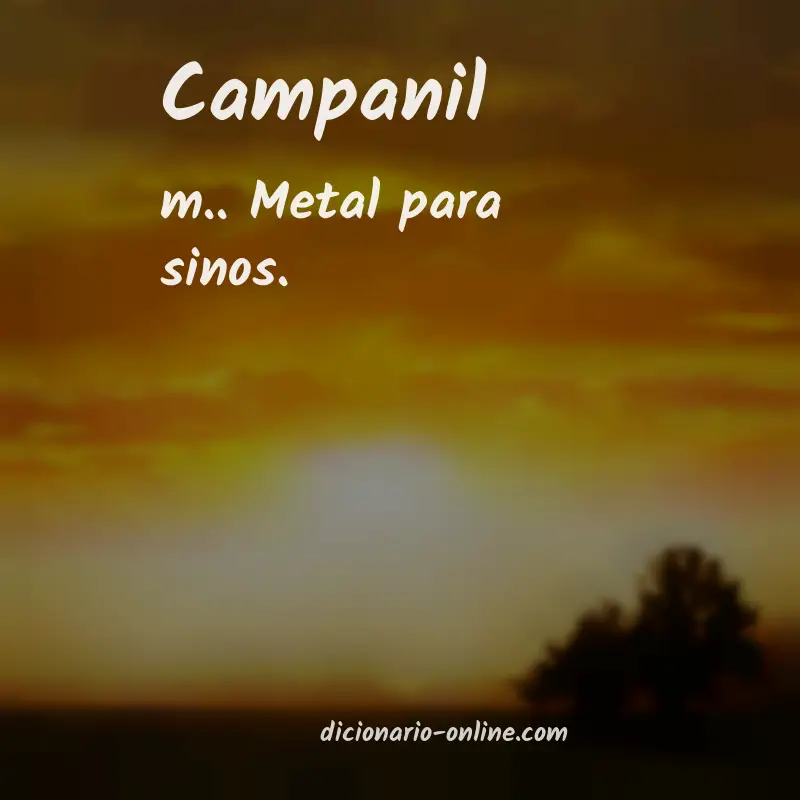 Significado de campanil