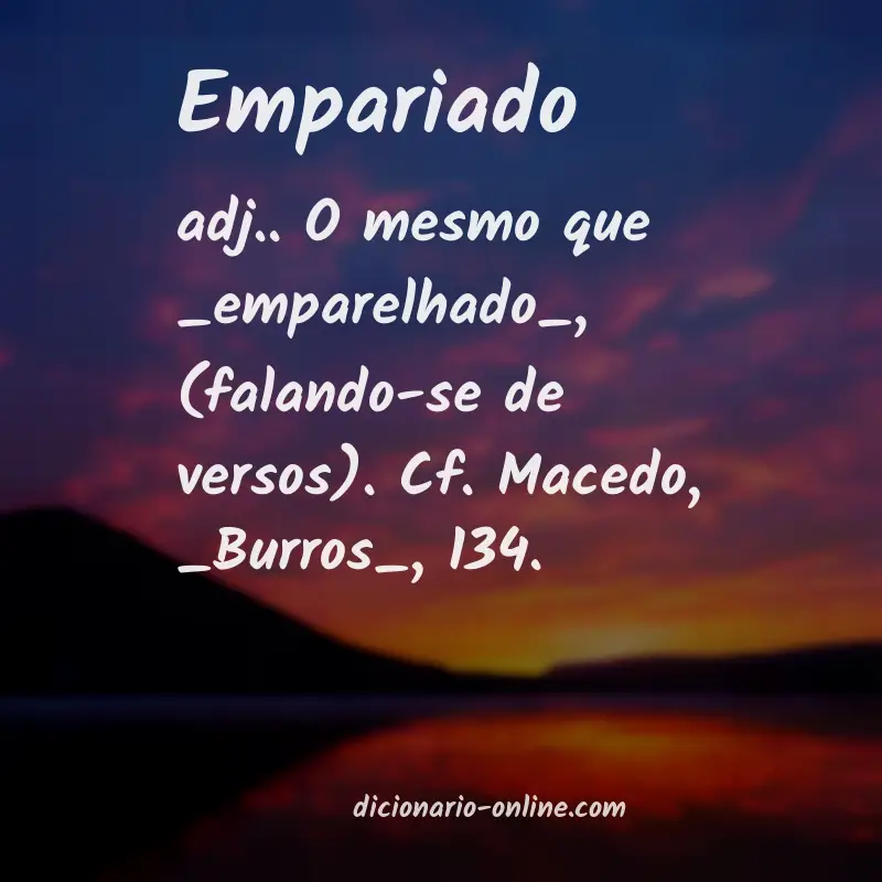 Significado de empariado