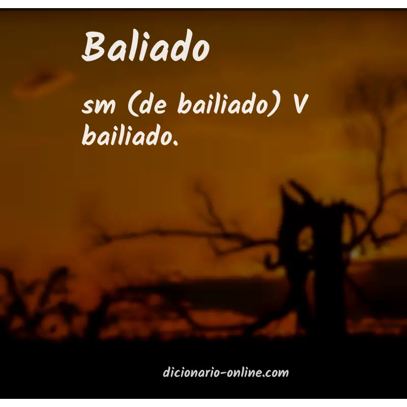 Significado de baliado