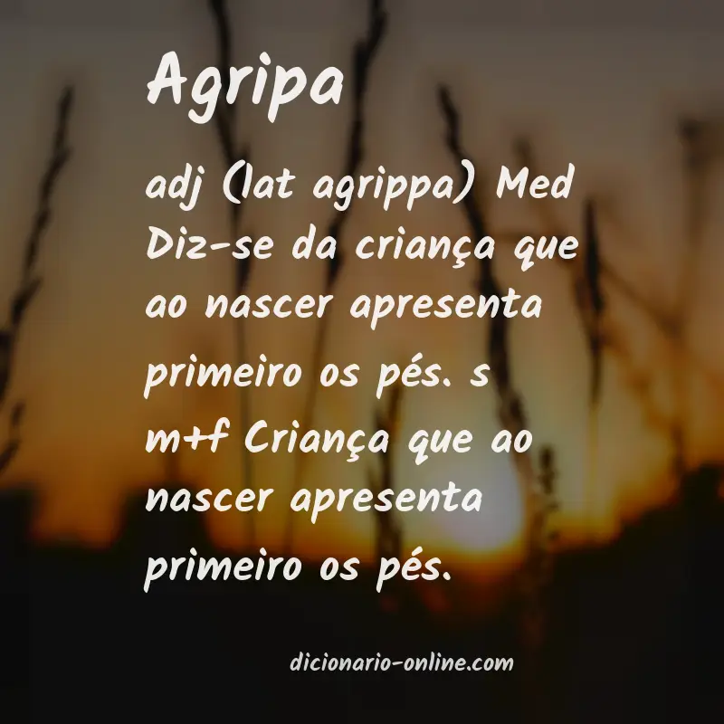 Significado de agripa