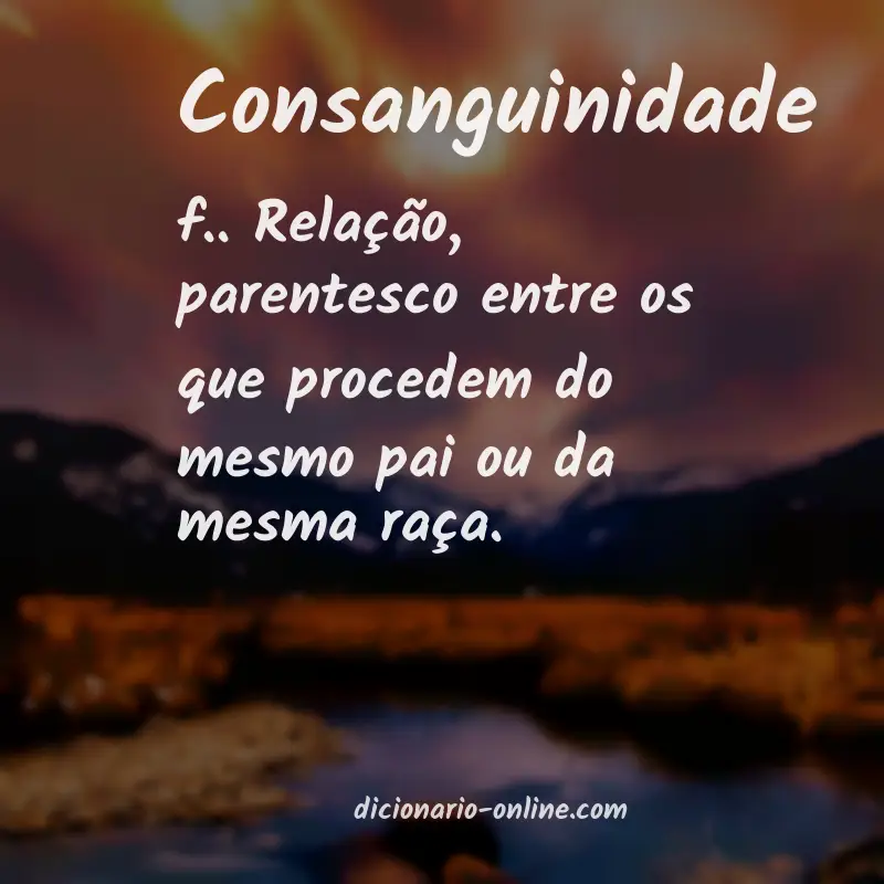 Significado de consanguinidade