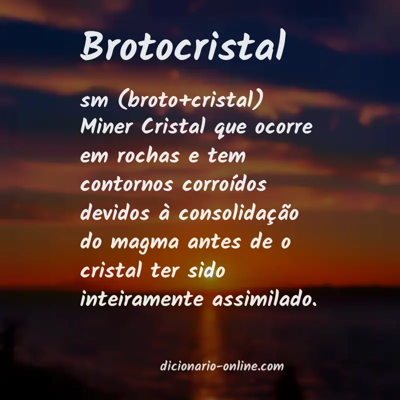 Significado de brotocristal