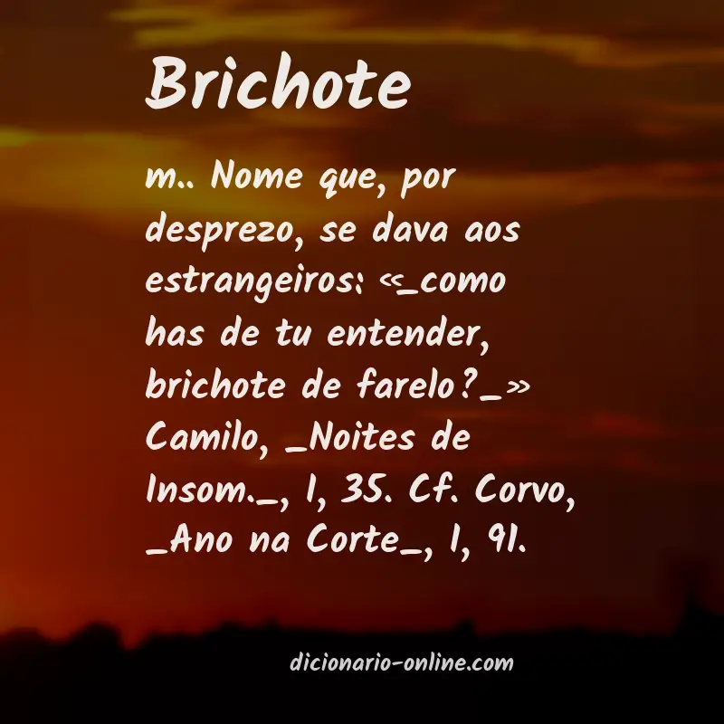 Significado de brichote