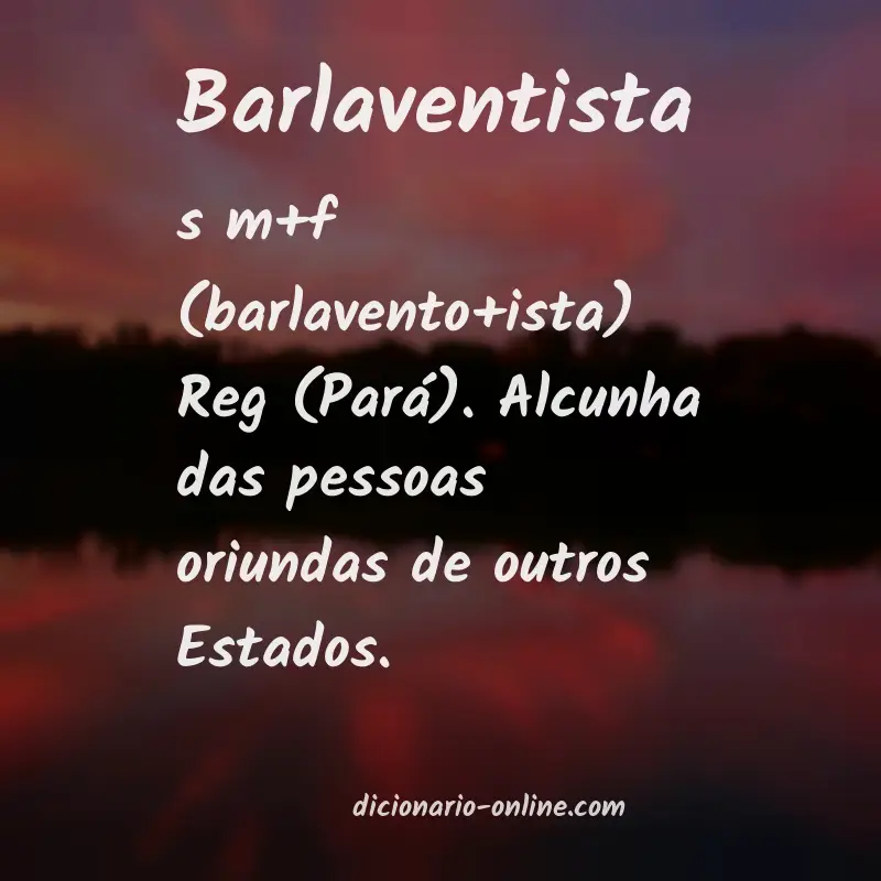 Significado de barlaventista