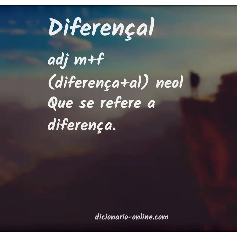 Significado de diferençal
