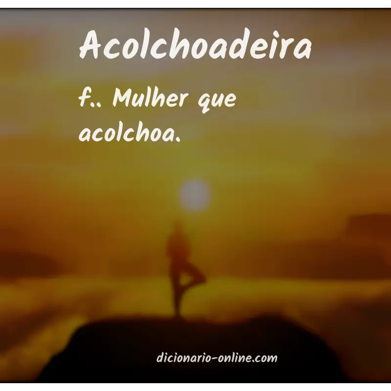 Significado de acolchoadeira