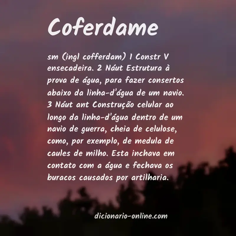 Significado de coferdame