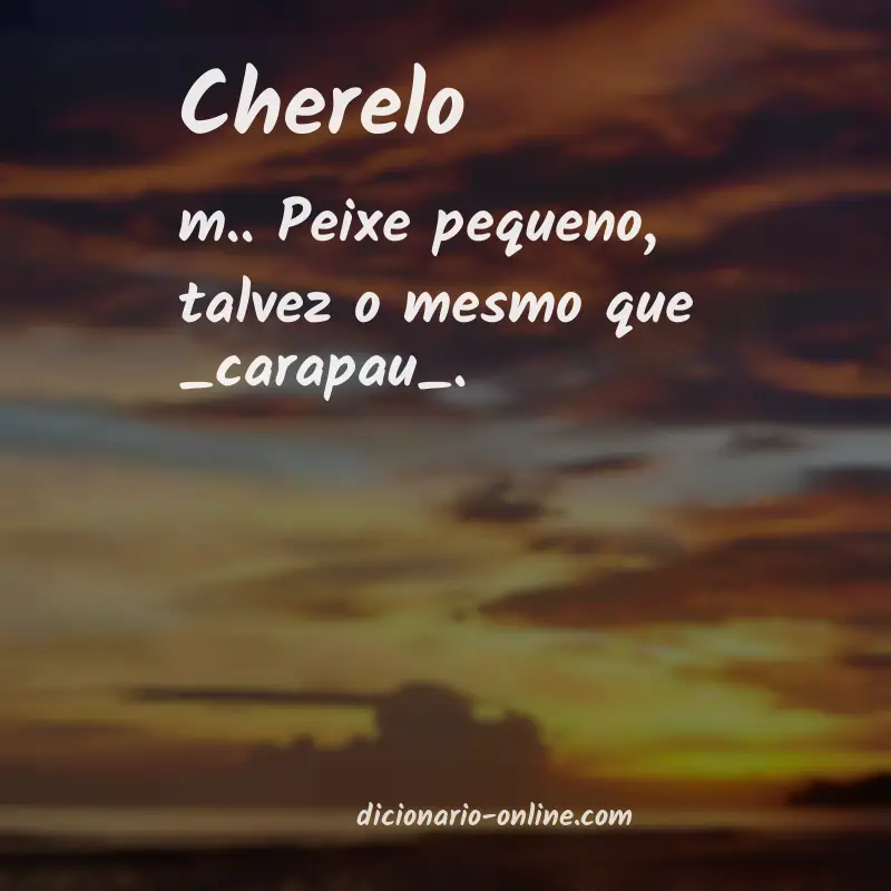Significado de cherelo