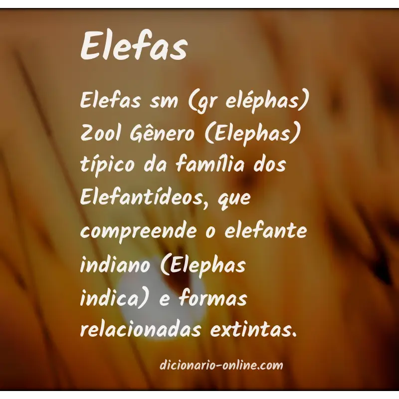 Significado de elefas