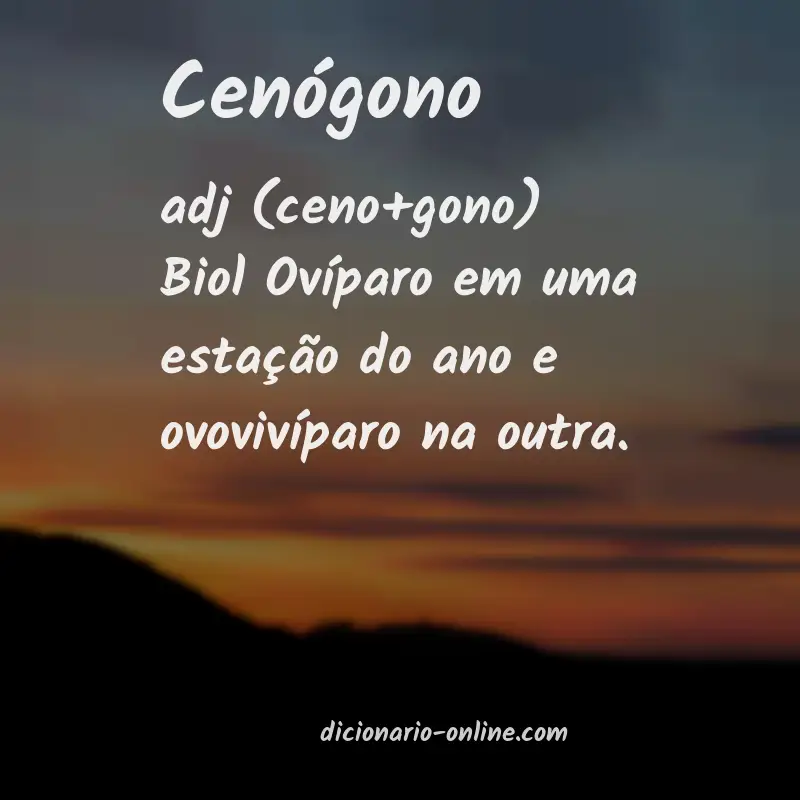 Significado de cenógono