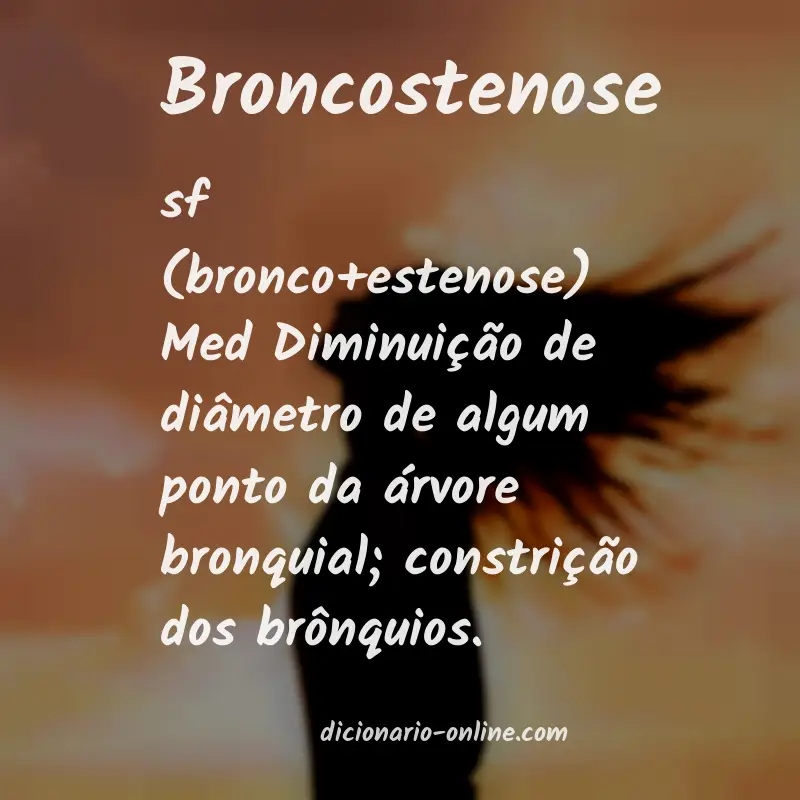 Significado de broncostenose