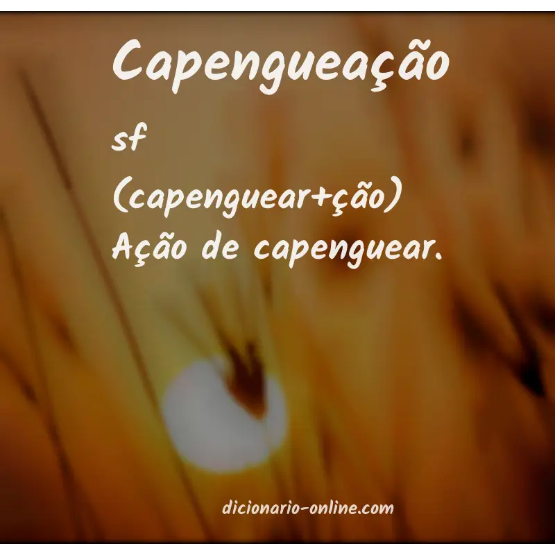 Significado de capengueação
