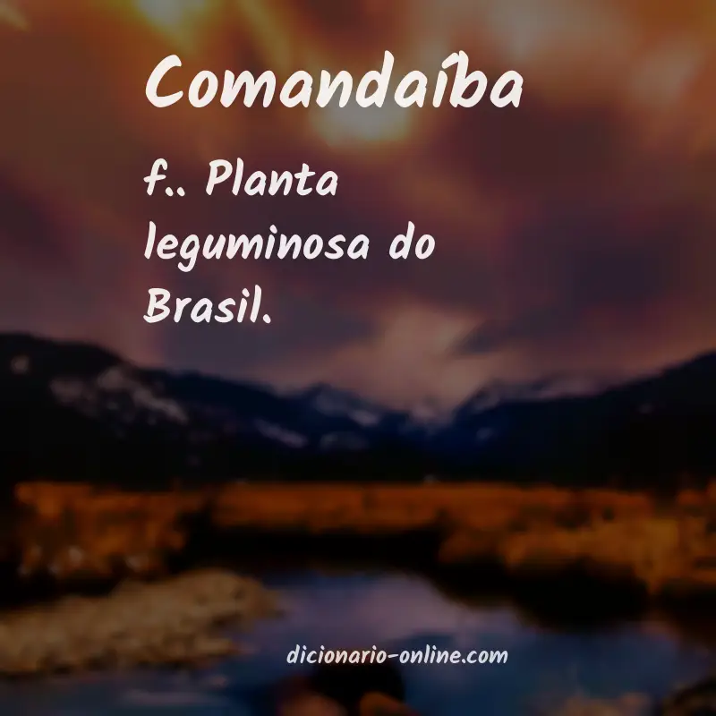 Significado de comandaíba