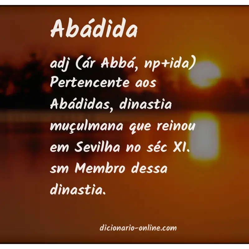 Significado de abádida