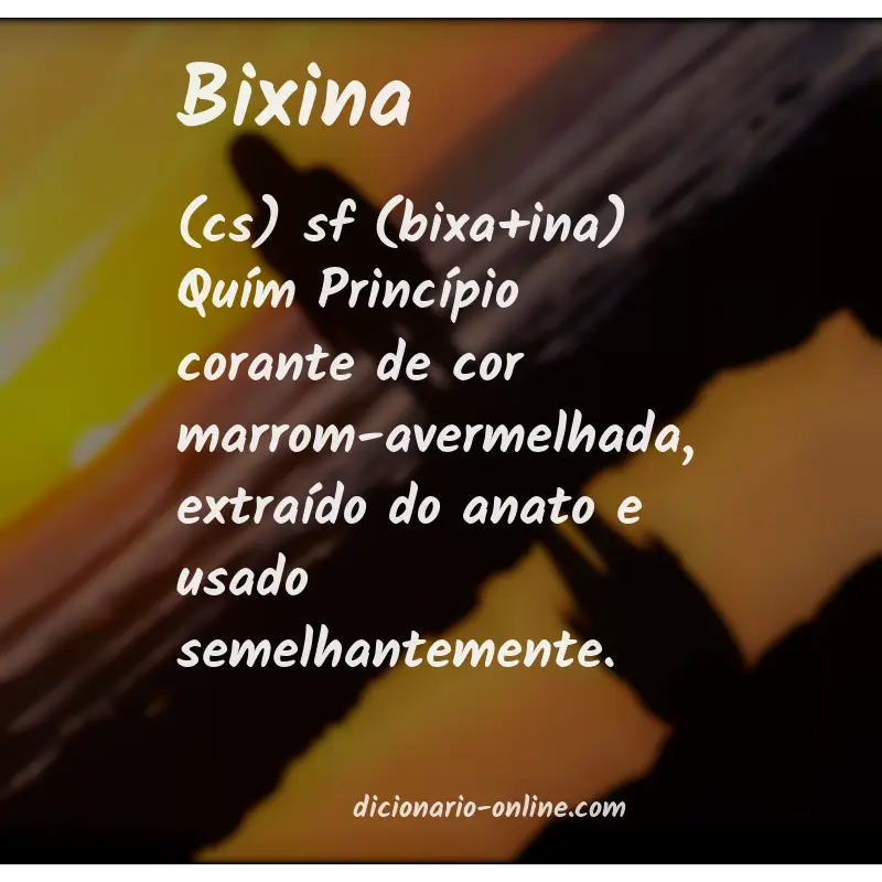 Significado de bixina