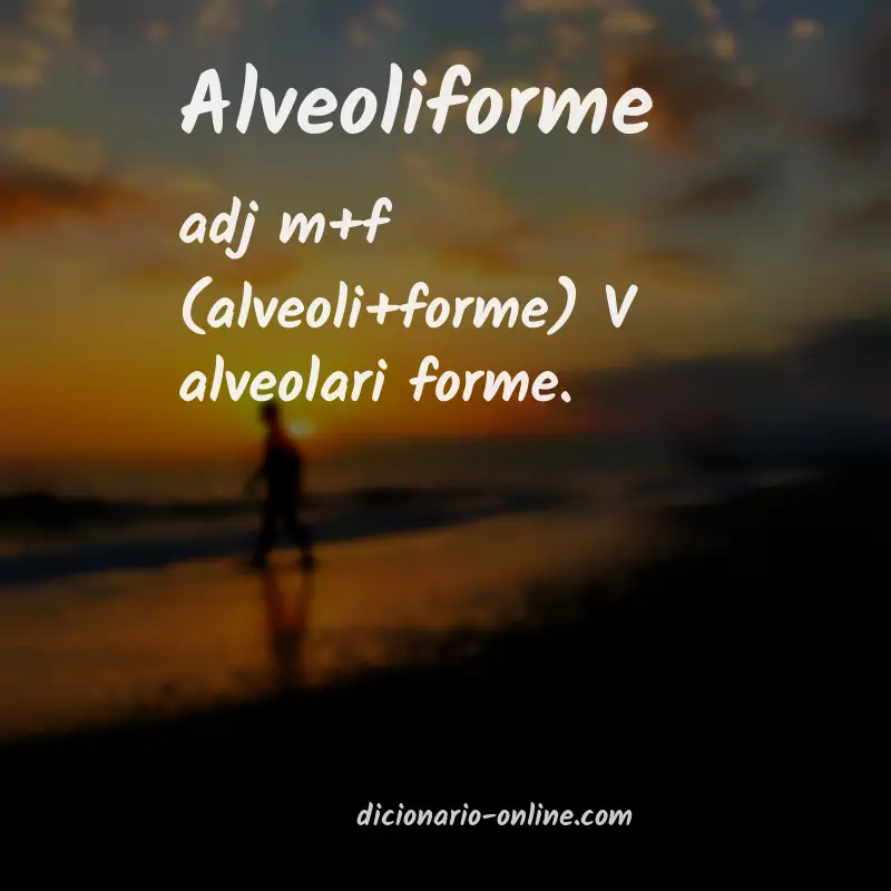 Significado de alveoliforme
