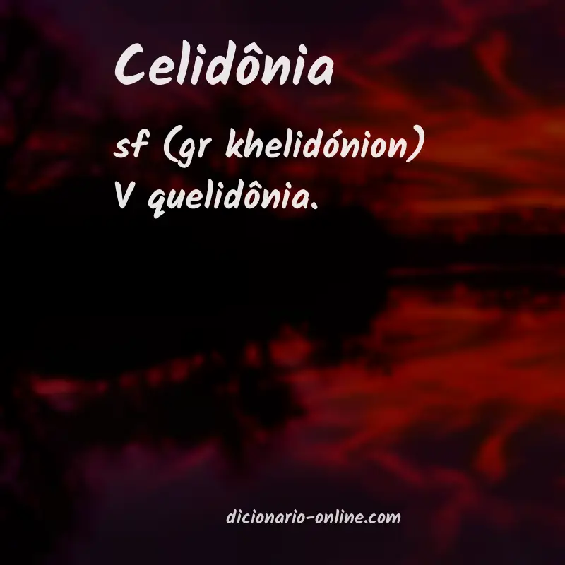 Significado de celidônia