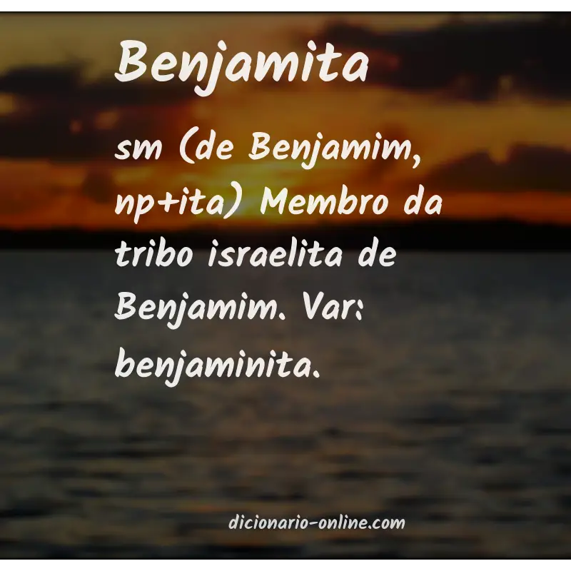 Significado de benjamita