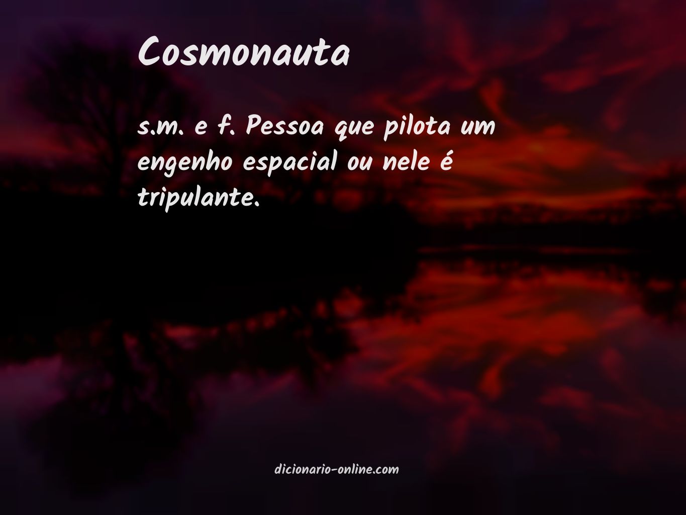 Significado de cosmonauta