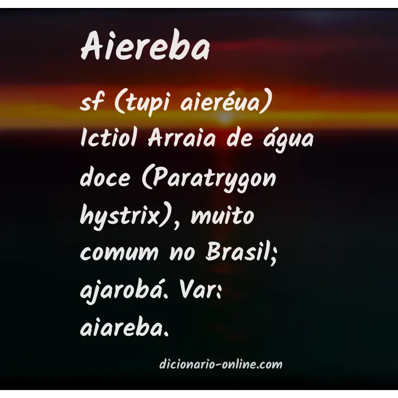 Significado de aiereba