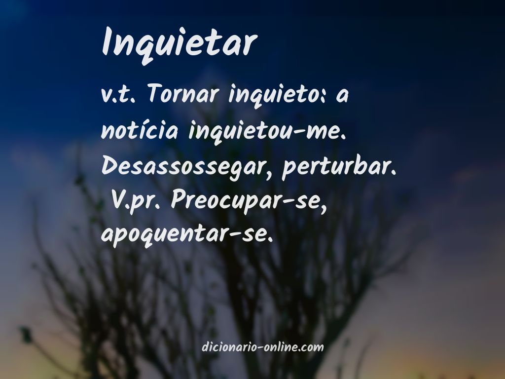 Significado de inquietar