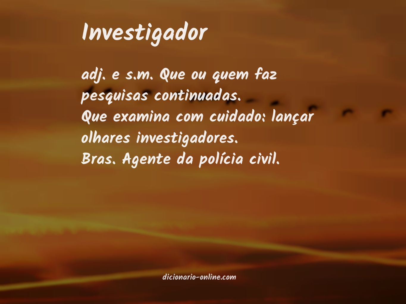Significado de investigador