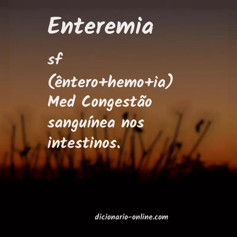 Significado de enteremia
